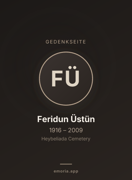 Gedenkportrait von Feridun Üstün