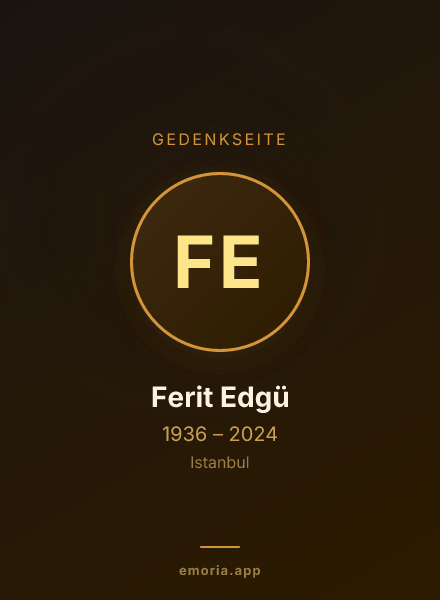 Gedenkportrait von Ferit Edgü