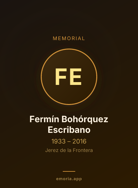 Memorial portrait of Fermín Bohórquez Escribano