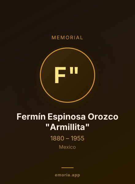 Memorial portrait of Fermín Espinosa Orozco "Armillita"