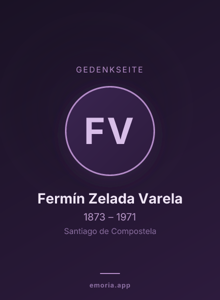 Gedenkportrait von Fermín Zelada Varela