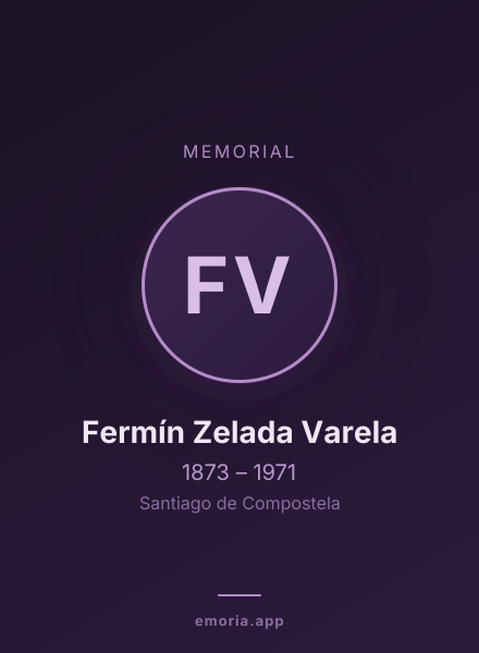 Memorial portrait of Fermín Zelada Varela