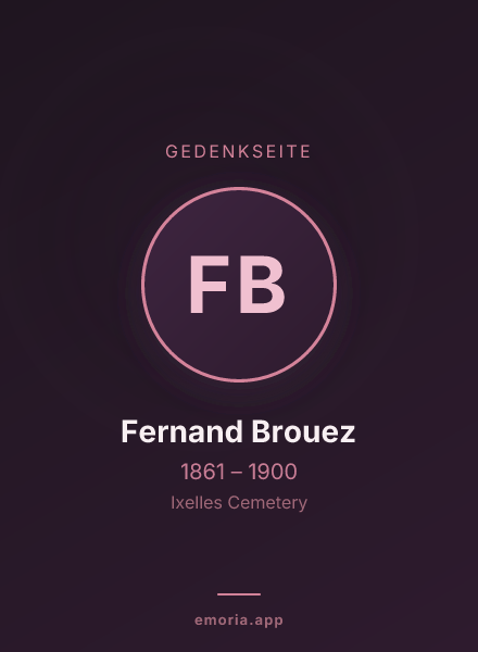 Gedenkportrait von Fernand Brouez