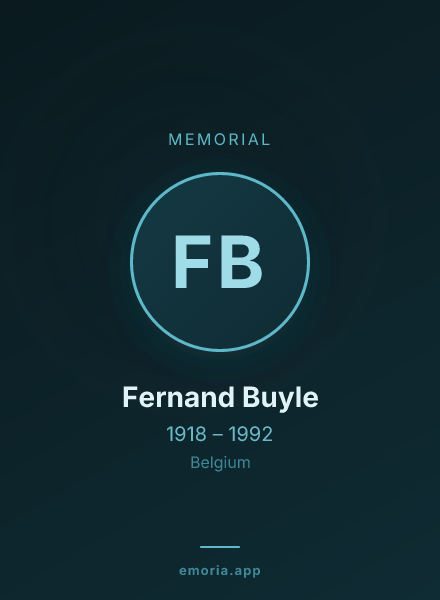 Memorial portrait of Fernand Buyle