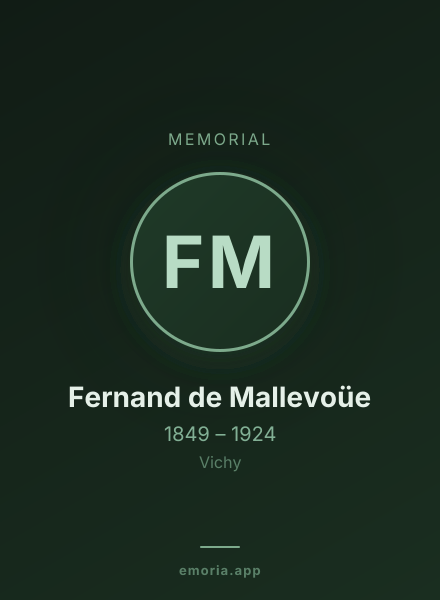 Memorial portrait of Fernand de Mallevoüe