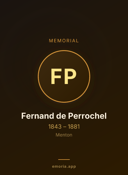 Memorial portrait of Fernand de Perrochel