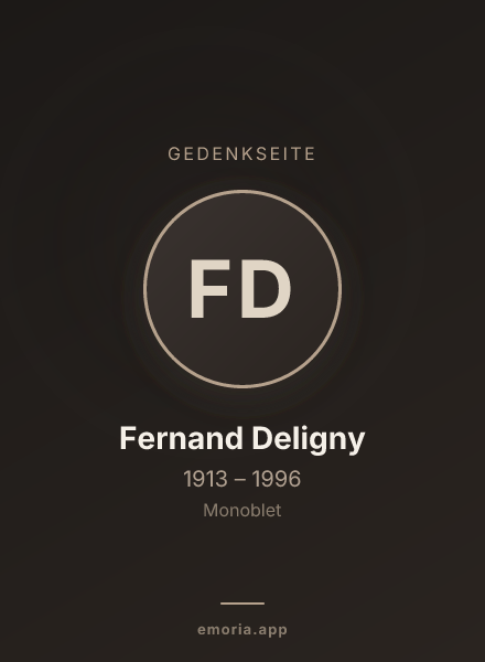Gedenkportrait von Fernand Deligny