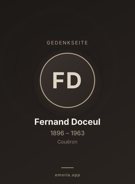 Gedenkportrait von Fernand Doceul