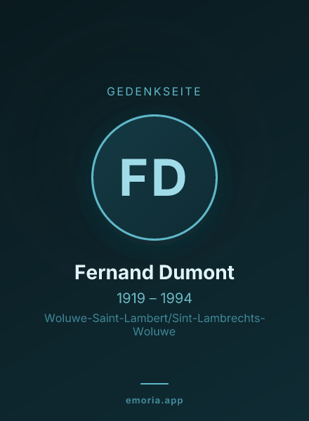 Gedenkportrait von Fernand Dumont
