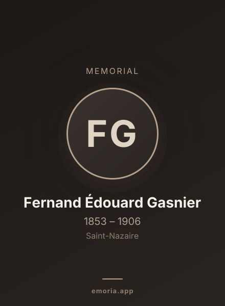 Memorial portrait of Fernand Édouard Gasnier