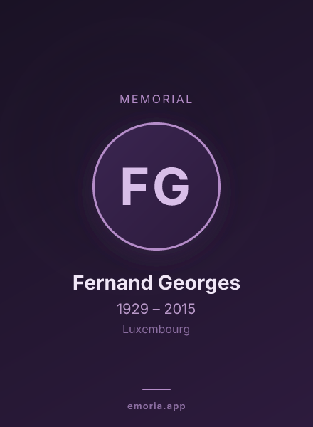 Memorial portrait of Fernand Georges