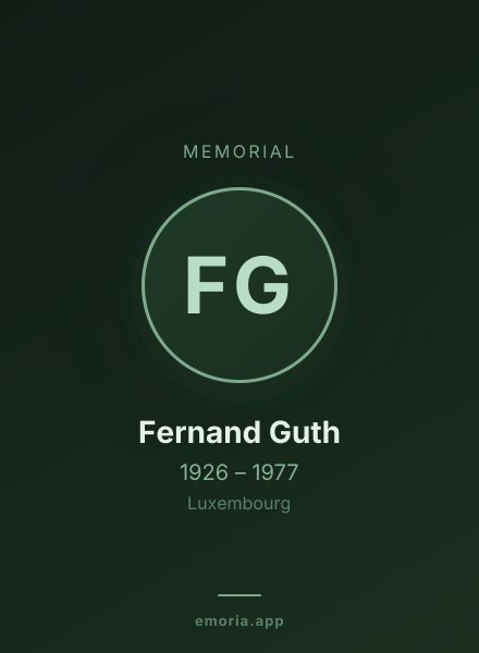 Memorial portrait of Fernand Guth