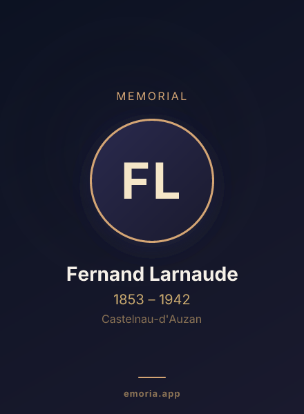 Memorial portrait of Fernand Larnaude