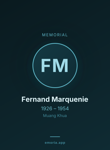 Memorial portrait of Fernand Marquenie
