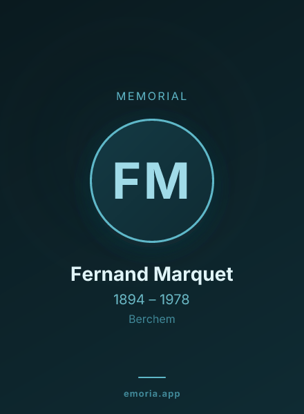 Memorial portrait of Fernand Marquet