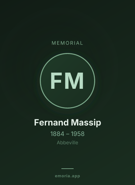 Memorial portrait of Fernand Massip