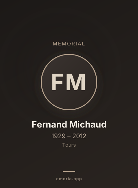 Memorial portrait of Fernand Michaud