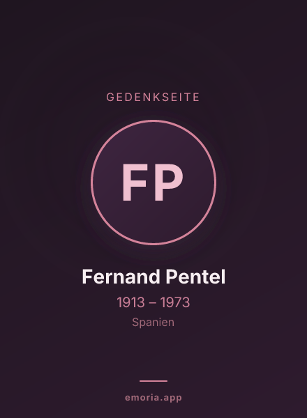 Gedenkportrait von Fernand Pentel