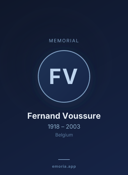 Memorial portrait of Fernand Voussure