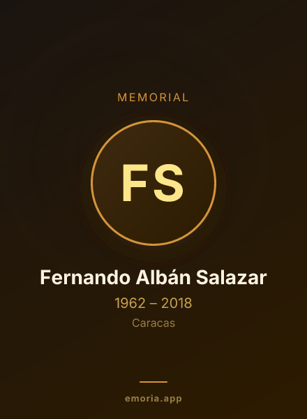 Memorial portrait of Fernando Albán Salazar