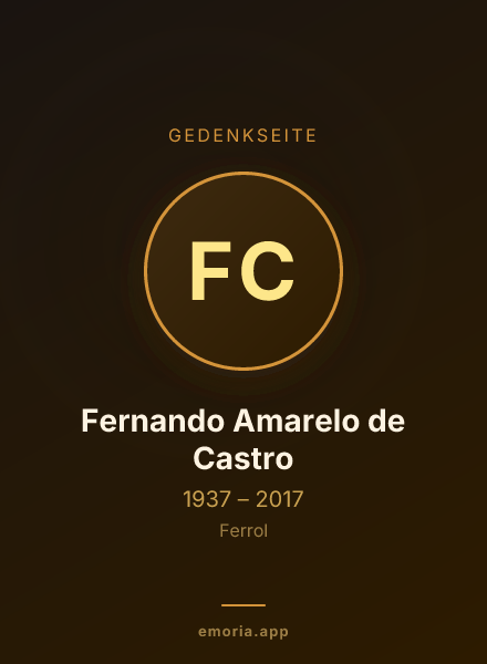Gedenkportrait von Fernando Amarelo de Castro