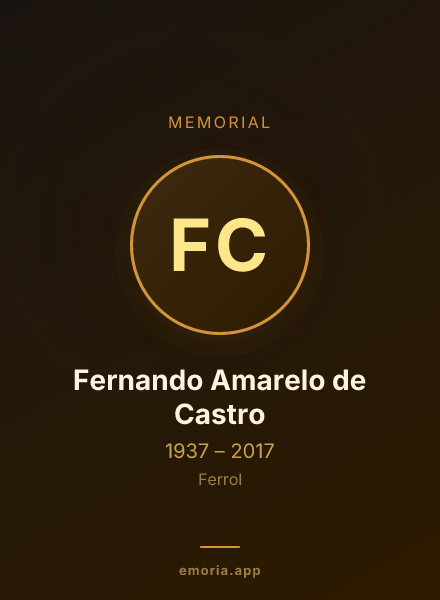 Memorial portrait of Fernando Amarelo de Castro