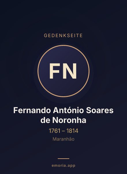 Gedenkportrait von Fernando António Soares de Noronha