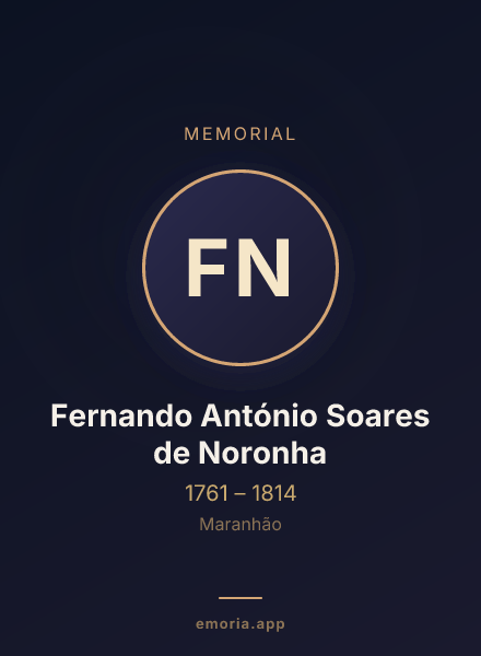 Memorial portrait of Fernando António Soares de Noronha