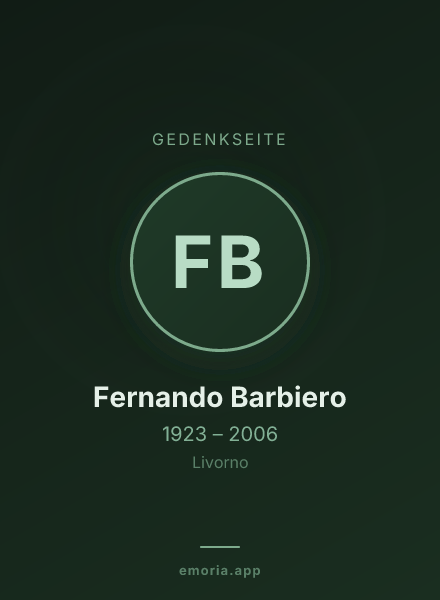 Gedenkportrait von Fernando Barbiero
