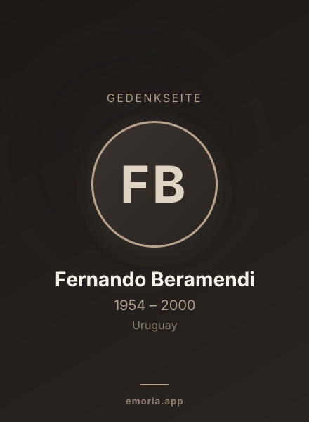 Gedenkportrait von Fernando Beramendi
