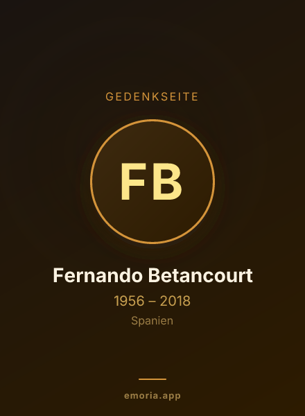 Gedenkportrait von Fernando Betancourt