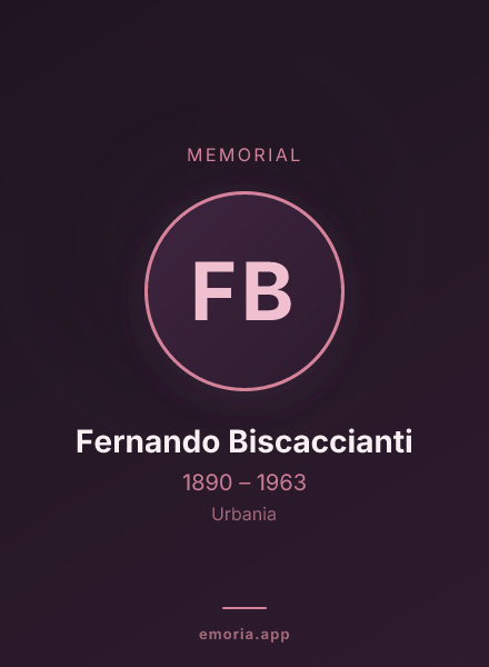 Memorial portrait of Fernando Biscaccianti