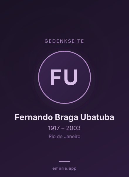 Gedenkportrait von Fernando Braga Ubatuba