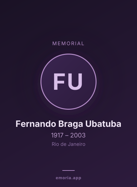 Memorial portrait of Fernando Braga Ubatuba