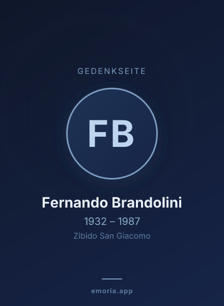 Gedenkportrait von Fernando Brandolini