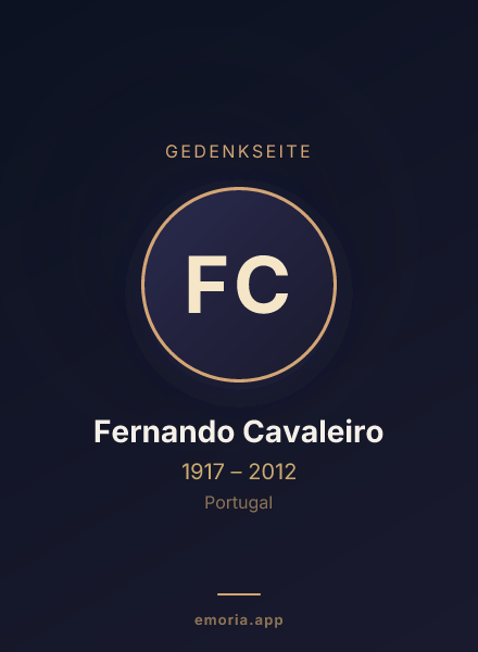 Gedenkportrait von Fernando Cavaleiro