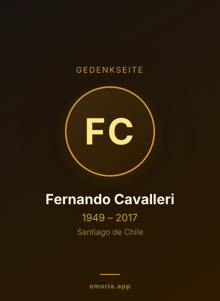 Gedenkportrait von Fernando Cavalleri