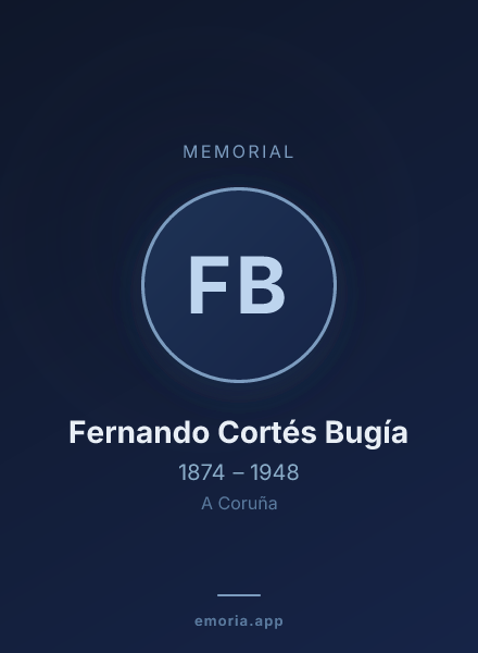 Memorial portrait of Fernando Cortés Bugía