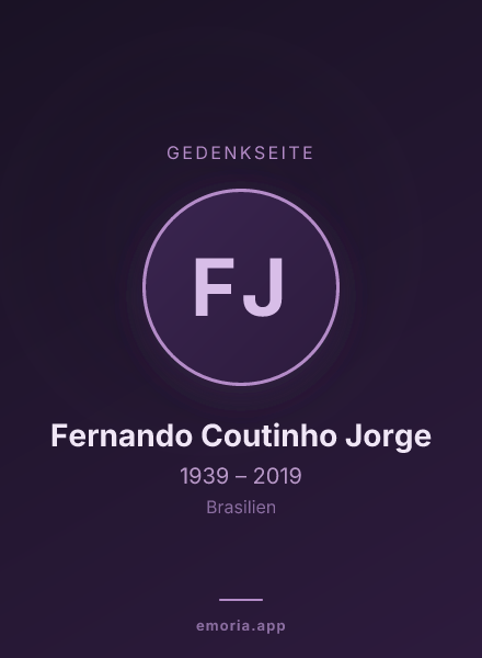 Gedenkportrait von Fernando Coutinho Jorge
