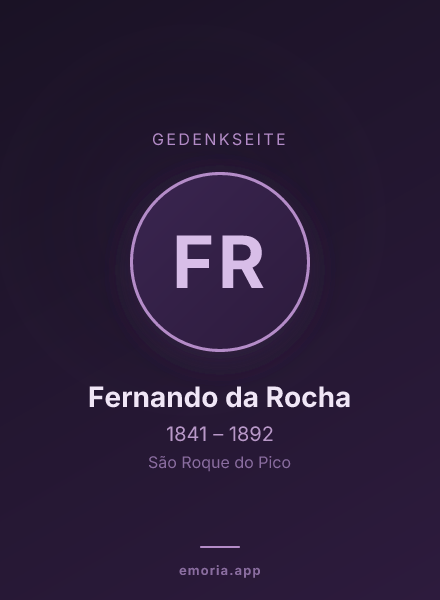 Gedenkportrait von Fernando da Rocha
