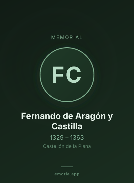 Memorial portrait of Fernando de Aragón y Castilla