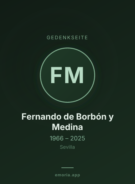 Gedenkportrait von Fernando de Borbón y Medina