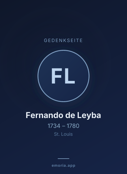Gedenkportrait von Fernando de Leyba