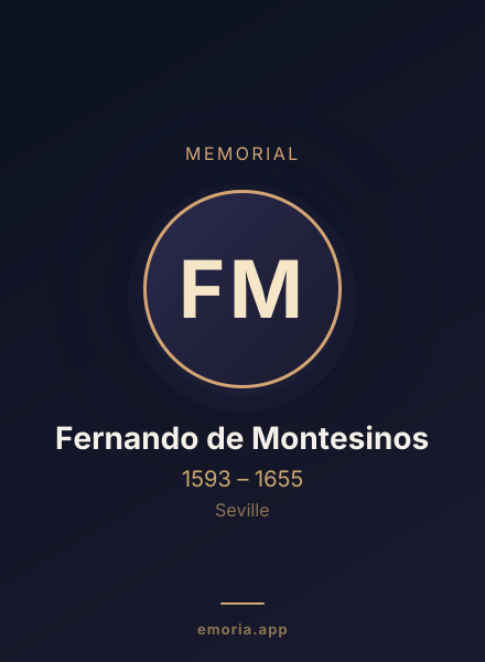 Memorial portrait of Fernando de Montesinos