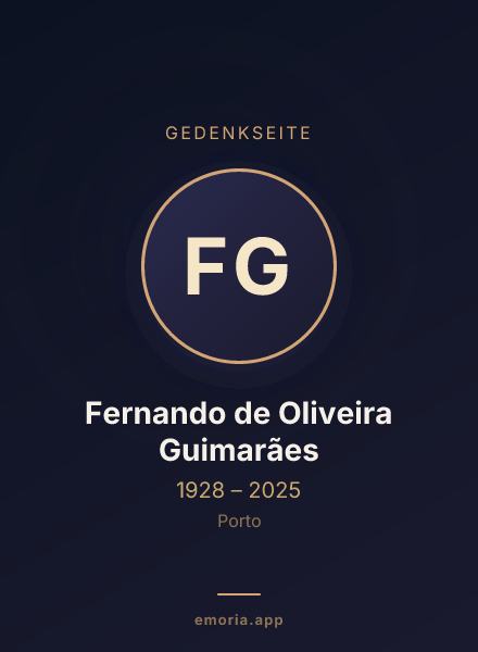 Gedenkportrait von Fernando de Oliveira Guimarães