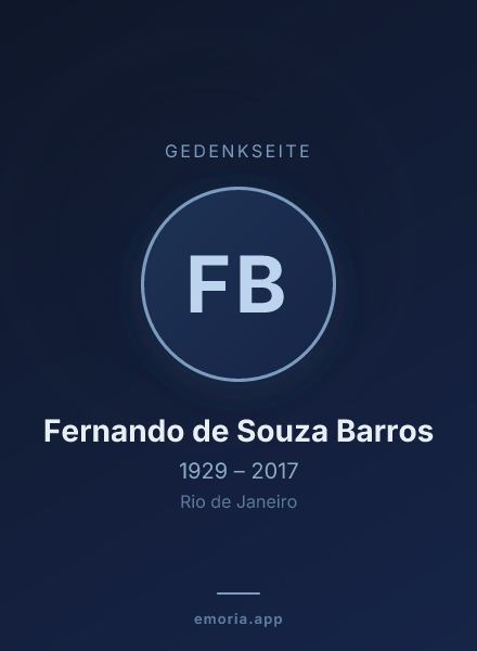 Gedenkportrait von Fernando de Souza Barros