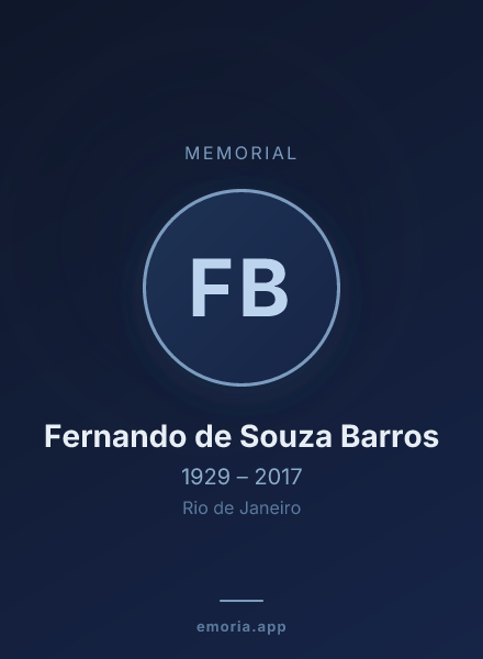 Memorial portrait of Fernando de Souza Barros