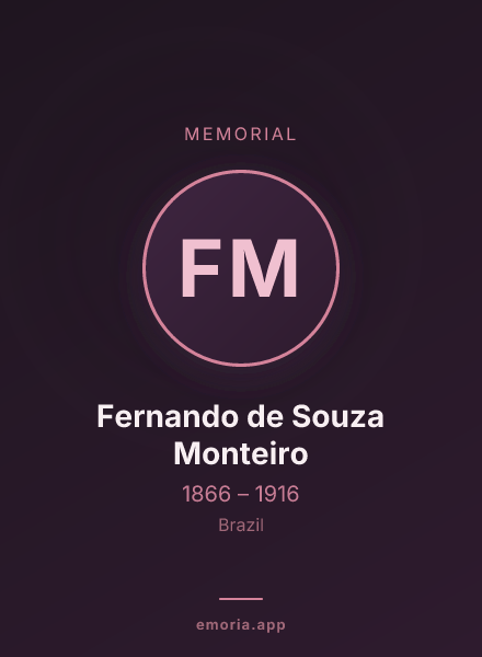 Memorial portrait of Fernando de Souza Monteiro