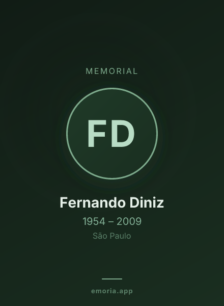 Memorial portrait of Fernando Diniz
