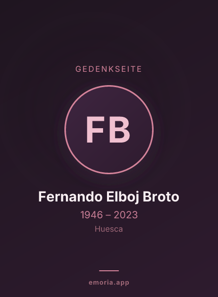 Gedenkportrait von Fernando Elboj Broto